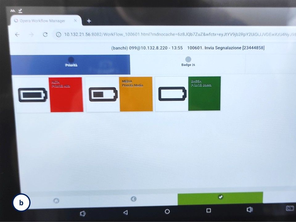 Opera MES: Assegnazione priorità alla richiesta di manutenzione