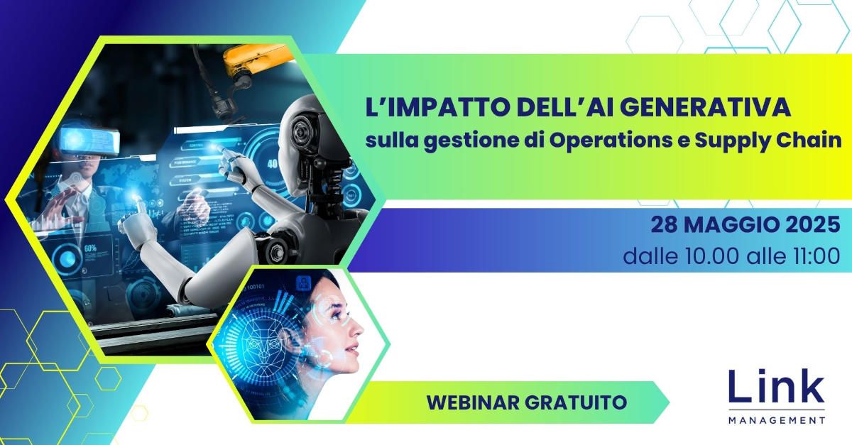Webinar - AI generativa: l'impatto su operations e supply chain